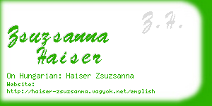zsuzsanna haiser business card